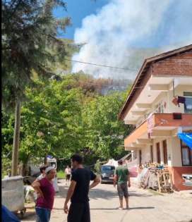 Bartın’ın Ulus ilçesinde orman yangını Bartın’ın Ulus ilçesinde orman yangını