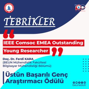 BEUN Akademisyenlerinden Doç. Dr. Ferdi Kara’ya IEEE’den “Üstün Başarılı Genç Araştırmacı Ödülü” BEUN Akademisyenlerinden Doç. Dr. Ferdi Kara’ya IEEE’den “Üstün Başarılı Genç Araştırmacı Ödülü”