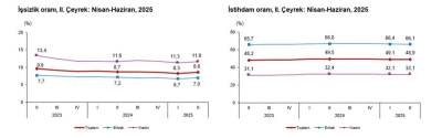 İşsizlik Oranı Tek Haneli Seviyesini Koruyor İşsizlik Oranı Tek Haneli Seviyesini Koruyor