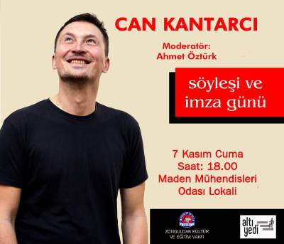 Can Kantarcı Zonguldaklı okurlarıyla buluşuyor Can Kantarcı Zonguldaklı okurlarıyla buluşuyor