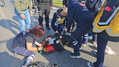 112 sağlık personelinin kullandığı araç öğrenciye çarptı: 1 yaralı