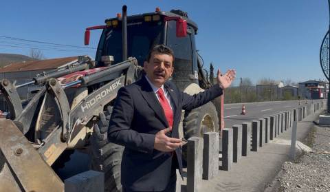 Avcı, Devrek-Ereğli karayolunu inceledi Avcı, Devrek-Ereğli karayolunu inceledi