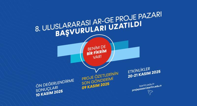 BARÜ 8. Uluslararası Ar-Ge Proje Pazarı başvuru süresi uzatıldı BARÜ 8. Uluslararası Ar-Ge Proje Pazarı başvuru süresi uzatıldı
